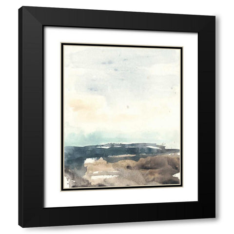 Tidal Horizon II Black Modern Wood Framed Art Print with Double Matting by Vess, June Erica