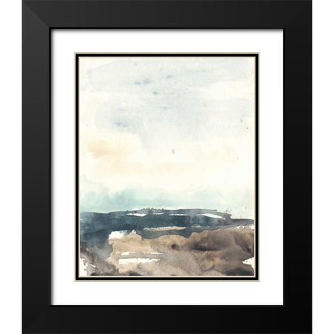 Tidal Horizon II Black Modern Wood Framed Art Print with Double Matting by Vess, June Erica