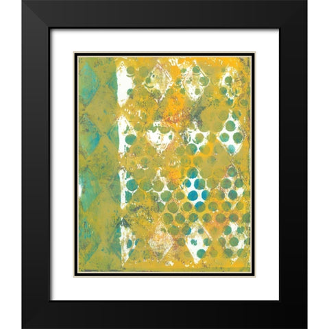 Harlequin Abstract I Black Modern Wood Framed Art Print with Double Matting by McCavitt, Naomi