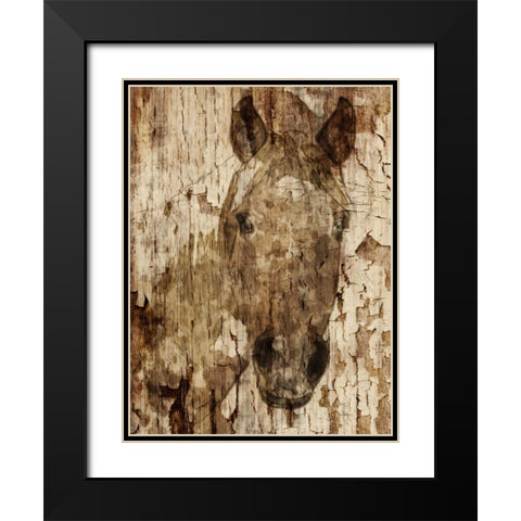 Champagne Horse I Black Modern Wood Framed Art Print with Double Matting by Orlov, Irena