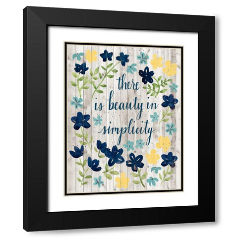 Cottage Inspiration I Black Modern Wood Framed Art Print with Double Matting by Popp, Grace