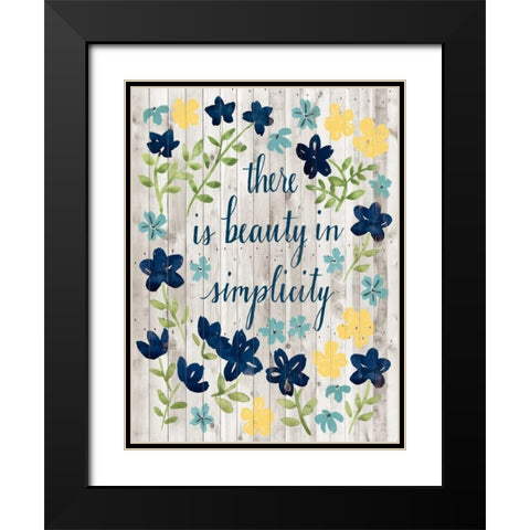 Cottage Inspiration I Black Modern Wood Framed Art Print with Double Matting by Popp, Grace