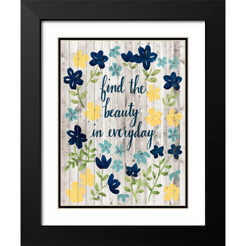 Cottage Inspiration II Black Modern Wood Framed Art Print with Double Matting by Popp, Grace