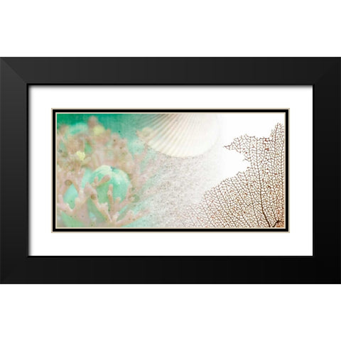 Serene Photo Collage II Black Modern Wood Framed Art Print with Double Matting by Orlov, Irena
