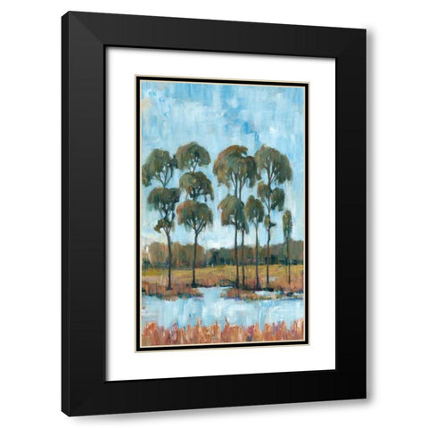 Trees in the Marsh I Black Modern Wood Framed Art Print with Double Matting by OToole, Tim