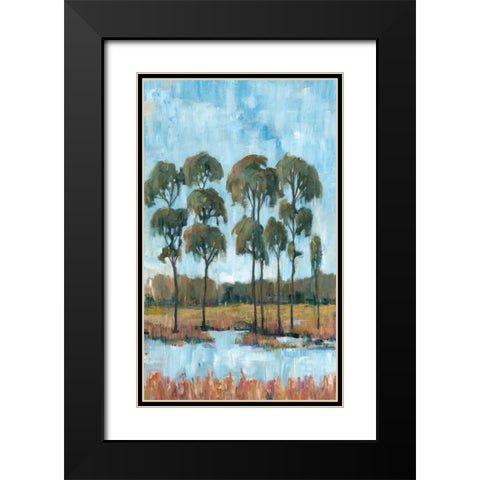 Trees in the Marsh I Black Modern Wood Framed Art Print with Double Matting by OToole, Tim