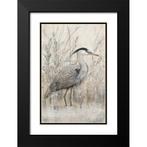 Hunt in Shallow Waters I Black Modern Wood Framed Art Print with Double Matting by OToole, Tim