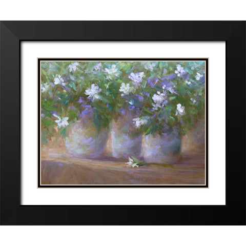 Three Pots Black Modern Wood Framed Art Print with Double Matting by Finch, Sheila