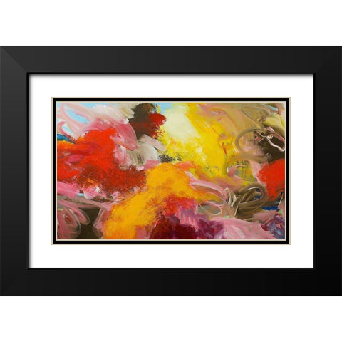 Morning Burst Black Modern Wood Framed Art Print with Double Matting by Friedlander, Allan