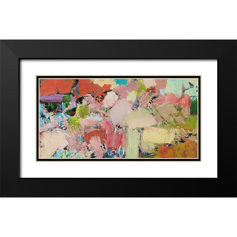 Azaleas Black Modern Wood Framed Art Print with Double Matting by Friedlander, Allan