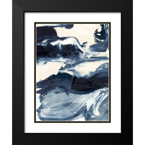 Wave Rider I Black Modern Wood Framed Art Print with Double Matting by Harper, Ethan