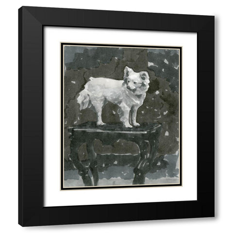 Dog Study III Black Modern Wood Framed Art Print with Double Matting by Stellar Design Studio