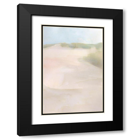 Island Calm IV Black Modern Wood Framed Art Print with Double Matting by Stellar Design Studio