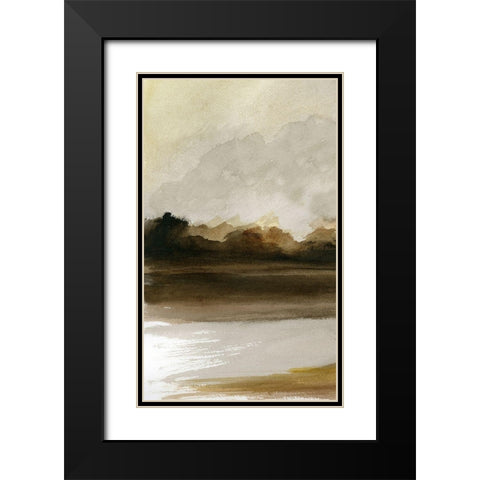 Transitioning Landscape I Black Modern Wood Framed Art Print with Double Matting by Stellar Design Studio