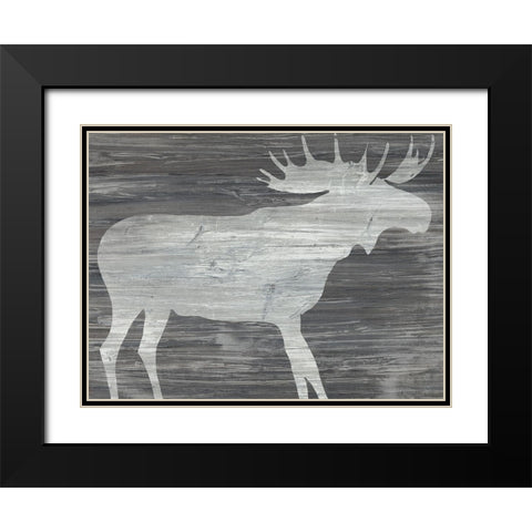 Vintage Plains Animals IV Black Modern Wood Framed Art Print with Double Matting by Vess, June Erica