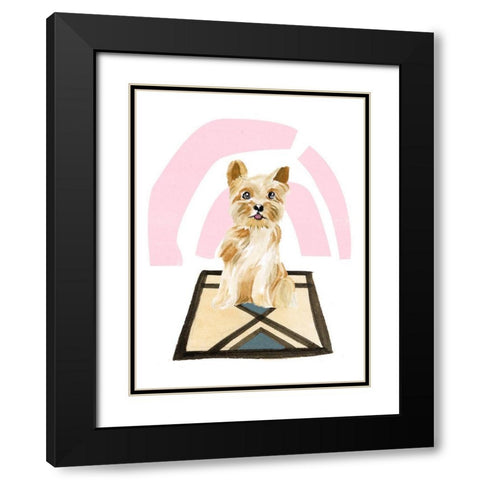 Home Alone III Black Modern Wood Framed Art Print with Double Matting by Wang, Melissa