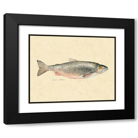 Catch of the Day II Black Modern Wood Framed Art Print with Double Matting by Scarvey, Emma