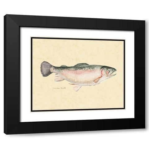 Catch of the Day III Black Modern Wood Framed Art Print with Double Matting by Scarvey, Emma