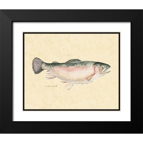 Catch of the Day III Black Modern Wood Framed Art Print with Double Matting by Scarvey, Emma