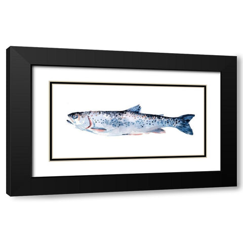Freckled Trout III Black Modern Wood Framed Art Print with Double Matting by Scarvey, Emma