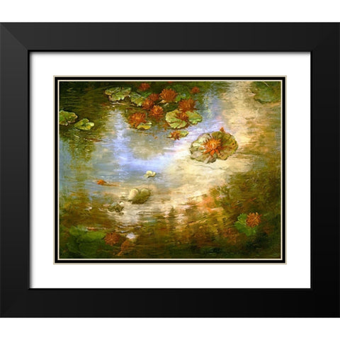 Tranquil Reflections II Black Modern Wood Framed Art Print with Double Matting by Kiggins, Debbie