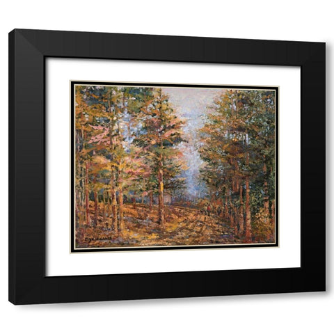 Natures Morning I Black Modern Wood Framed Art Print with Double Matting by Kiggins, Debbie