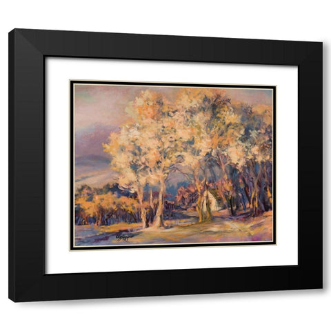 Natures Morning II Black Modern Wood Framed Art Print with Double Matting by Kiggins, Debbie