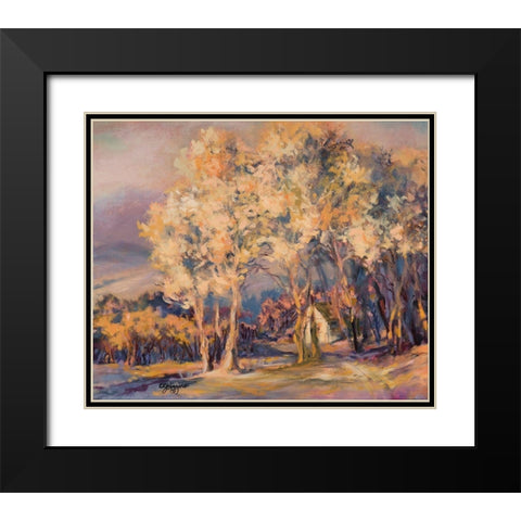 Natures Morning II Black Modern Wood Framed Art Print with Double Matting by Kiggins, Debbie