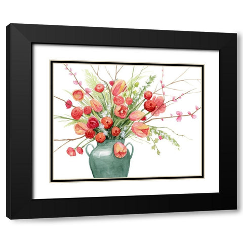 Vogue Bouquet II Black Modern Wood Framed Art Print with Double Matting by Popp, Grace