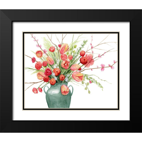 Vogue Bouquet II Black Modern Wood Framed Art Print with Double Matting by Popp, Grace