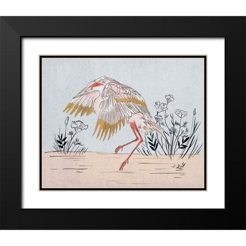 The Ballerina II Black Modern Wood Framed Art Print with Double Matting by Wang, Melissa