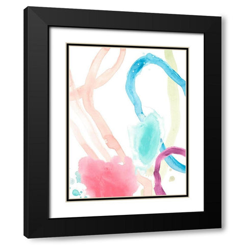 Serpentine Rainbow I Black Modern Wood Framed Art Print with Double Matting by Vess, June Erica