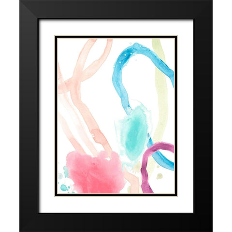 Serpentine Rainbow I Black Modern Wood Framed Art Print with Double Matting by Vess, June Erica