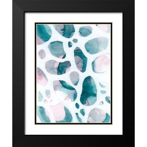 Asteroid Break I Black Modern Wood Framed Art Print with Double Matting by Popp, Grace
