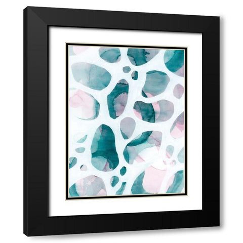 Asteroid Break II Black Modern Wood Framed Art Print with Double Matting by Popp, Grace
