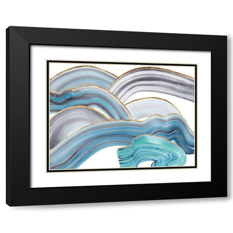 Cloudy Day I Black Modern Wood Framed Art Print with Double Matting by Wang, Melissa