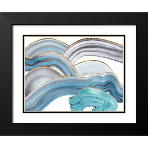 Cloudy Day I Black Modern Wood Framed Art Print with Double Matting by Wang, Melissa