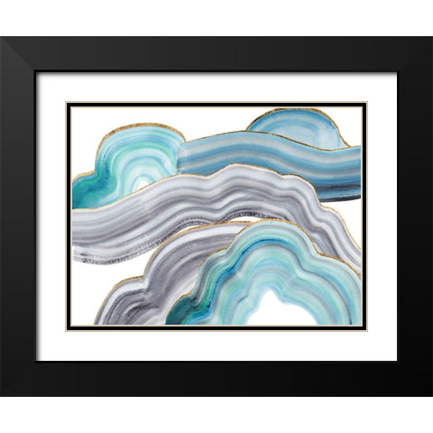 Cloudy Day II Black Modern Wood Framed Art Print with Double Matting by Wang, Melissa