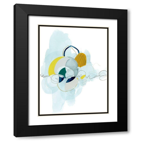 Rhythm Strip I Black Modern Wood Framed Art Print with Double Matting by Popp, Grace