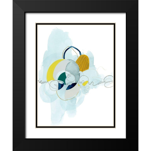 Rhythm Strip I Black Modern Wood Framed Art Print with Double Matting by Popp, Grace