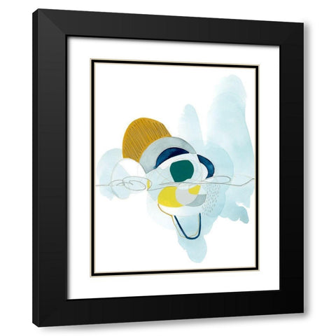 Rhythm Strip II Black Modern Wood Framed Art Print with Double Matting by Popp, Grace
