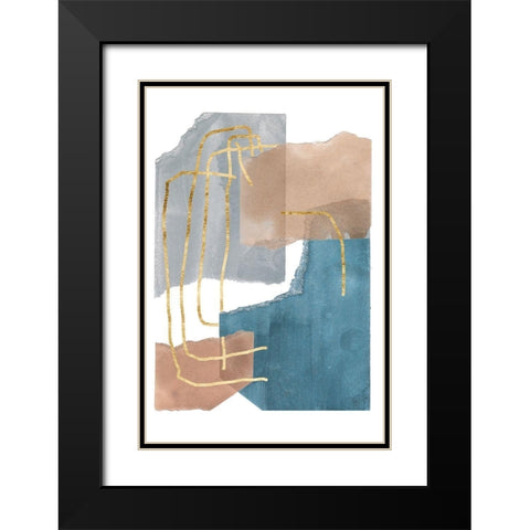 Matter Dissolving II Black Modern Wood Framed Art Print with Double Matting by Wang, Melissa