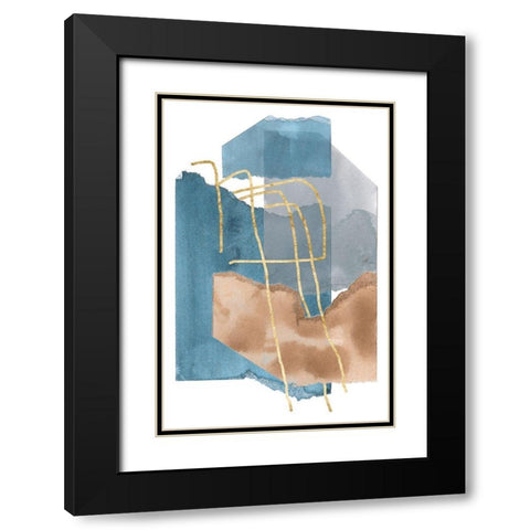 Matter Dissolving III Black Modern Wood Framed Art Print with Double Matting by Wang, Melissa