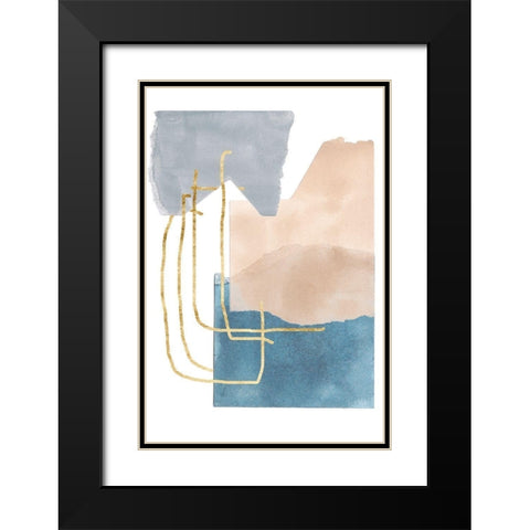 Matter Dissolving IV Black Modern Wood Framed Art Print with Double Matting by Wang, Melissa