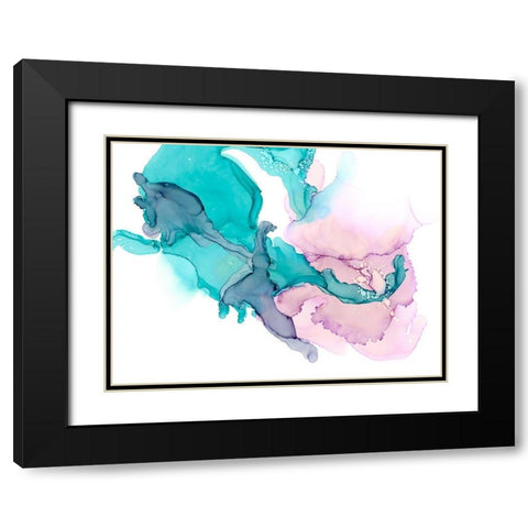 Peaceful Melody I Black Modern Wood Framed Art Print with Double Matting by Moore, Regina
