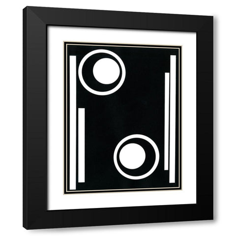 Prestige II Black Modern Wood Framed Art Print with Double Matting by Moore, Regina