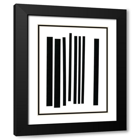 Prestige III Black Modern Wood Framed Art Print with Double Matting by Moore, Regina