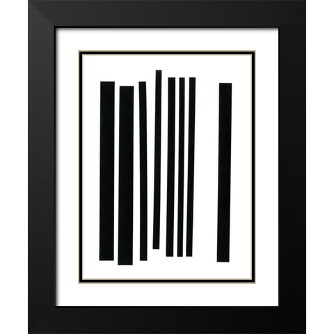 Prestige III Black Modern Wood Framed Art Print with Double Matting by Moore, Regina