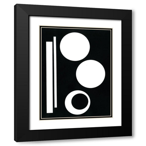 Prestige IV Black Modern Wood Framed Art Print with Double Matting by Moore, Regina