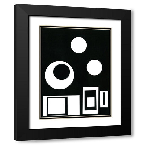 Prestige VI Black Modern Wood Framed Art Print with Double Matting by Moore, Regina
